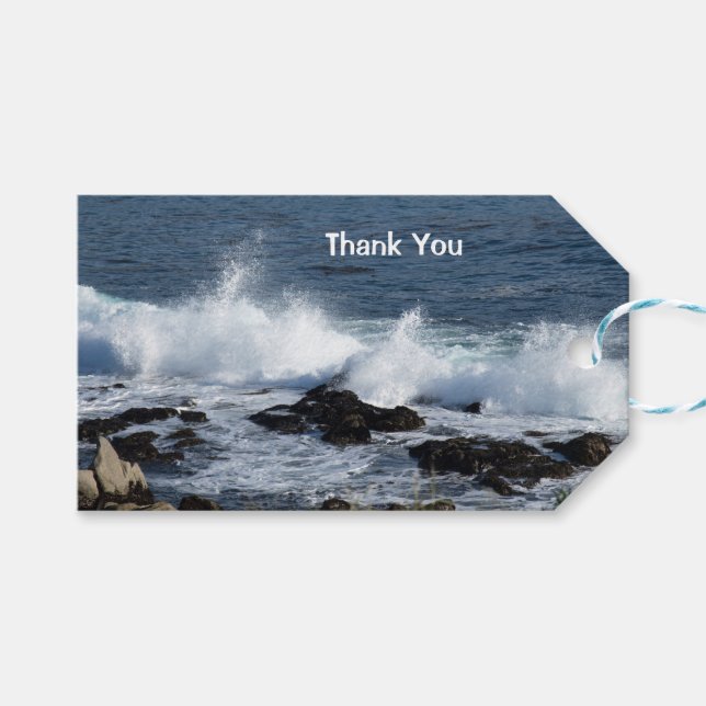 Die Surfanlage im Pazifischen Ozean Geschenkanhänger (Vorderseite (Horizontal))