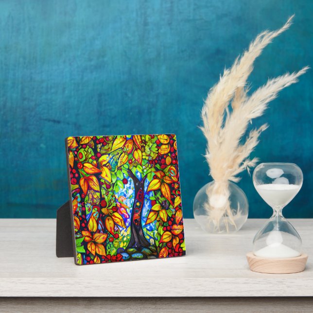 Die surreale digitale Kunst des Apple Trees Fotoplatte (InSitu)