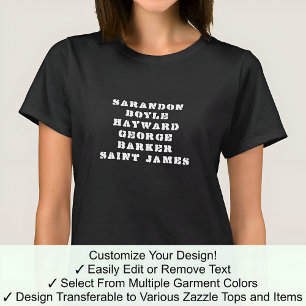 Die Susan Tee Custom Personalisieren Jeder Name 04