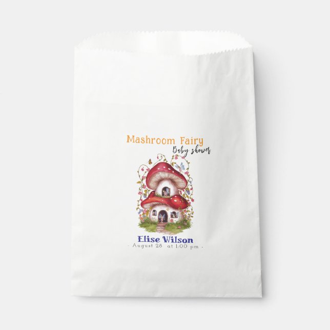 Die süße Mashroom-Fee ist auf dem Weg Geschenktütchen (Vorderseite)