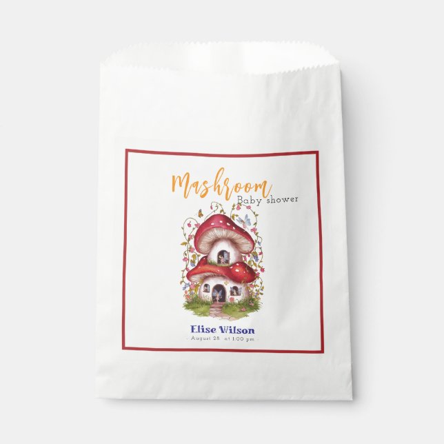 Die süße Mashroom-Fee ist auf dem Weg Geschenktütchen (Vorderseite)
