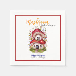 Die süße Mashroom-Fee ist auf dem Weg Serviette