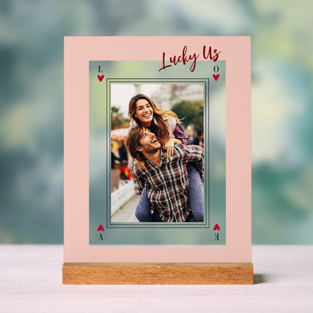 Die süßen romantischen Retro-Valentine-Geschenke Acrylschild (Neutral)