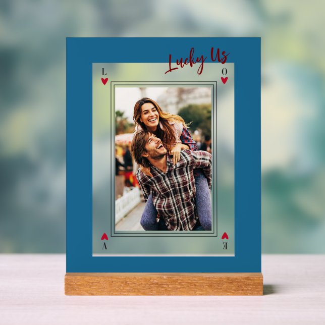 Die süßen romantischen Retro-Valentine-Geschenke Acrylschild (Neutral)