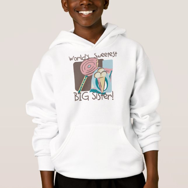 Die süßeste große Schwester der Welt Hoodie (Vorderseite)