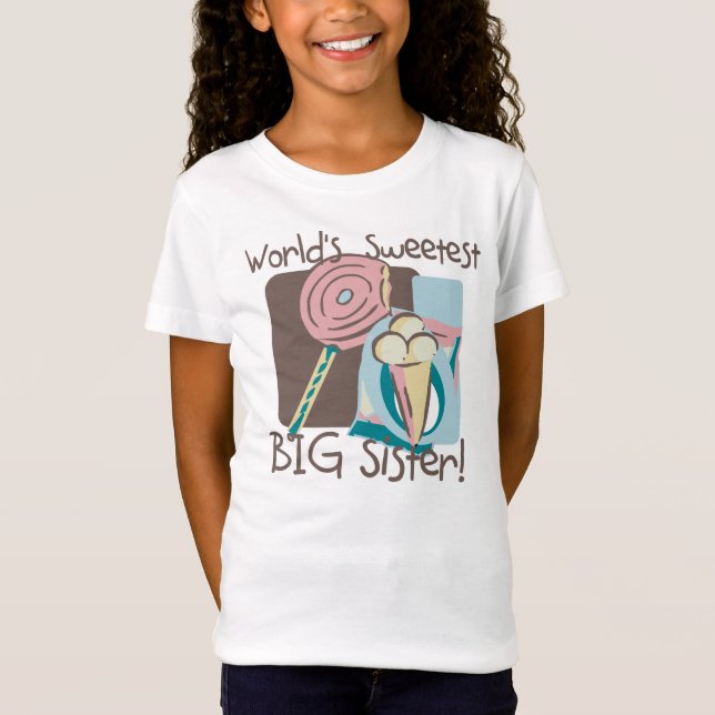 Die süßeste große Schwester der Welt T-Shirt (Vorderseite)
