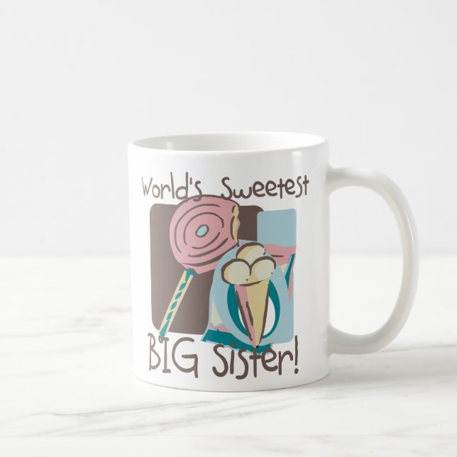 Die süßeste große Schwester der Welt Tasse (Rechts)