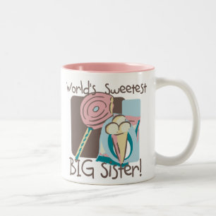 Die süßeste große Schwester der Welt Zweifarbige Tasse