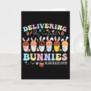 Die süßesten Osterhasen liefern Ostearbeit und Ent Karte