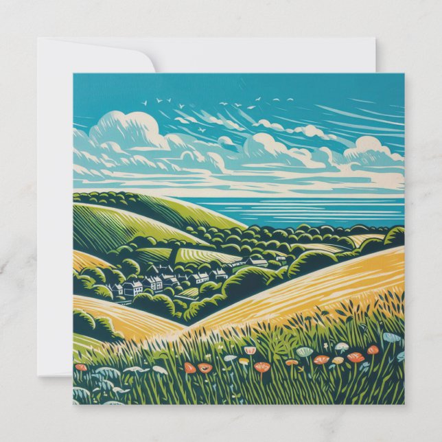 Die Sussex Downs Karte (Vorderseite)