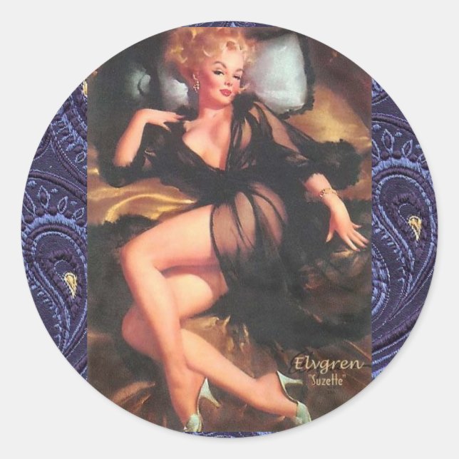 Die Suzette-Aufkleber Runder Aufkleber (Vorderseite)