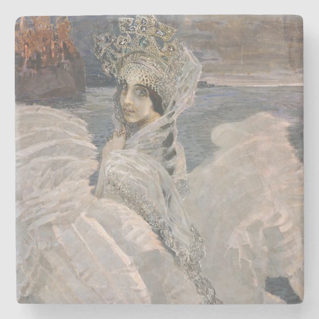 Die Swan Princess Steinuntersetzer (Vorderseite)