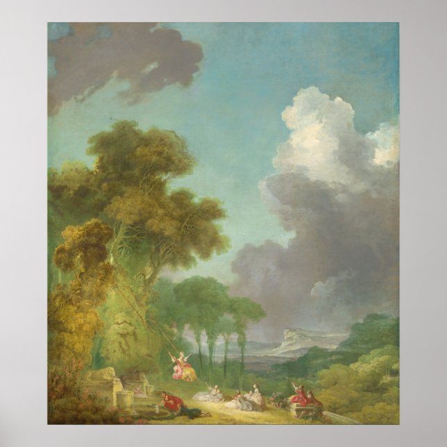 Die Swing - Jean Fragonard Fine Art Poster (Vorne)