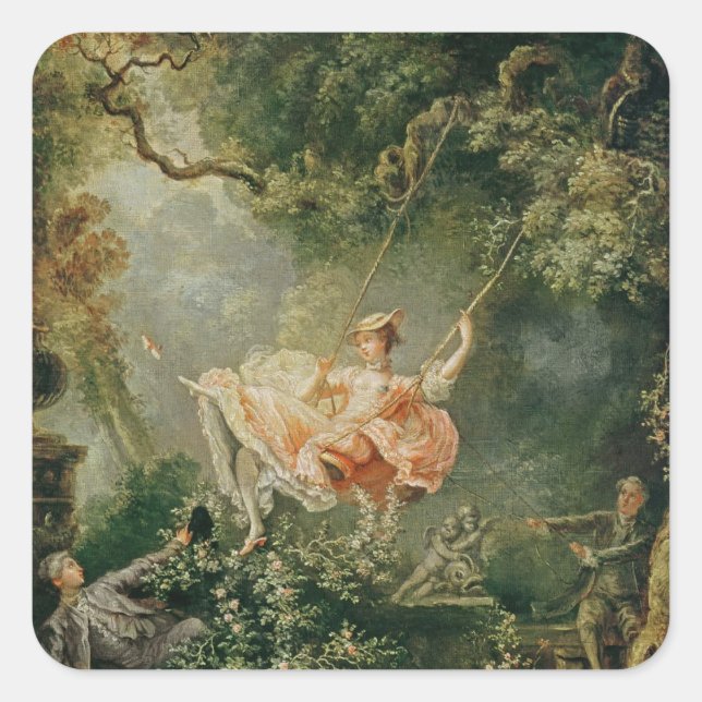 Die Swing Quadratischer Aufkleber (Vorderseite)