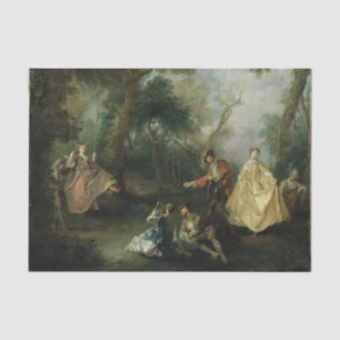 Die Swing von Nicolas Lancret Seidenpapier