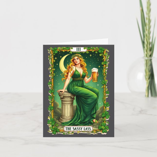 Die Sy L Elegant Tarotkarte St. Patrick’s Day  Karte (Vorderseite)