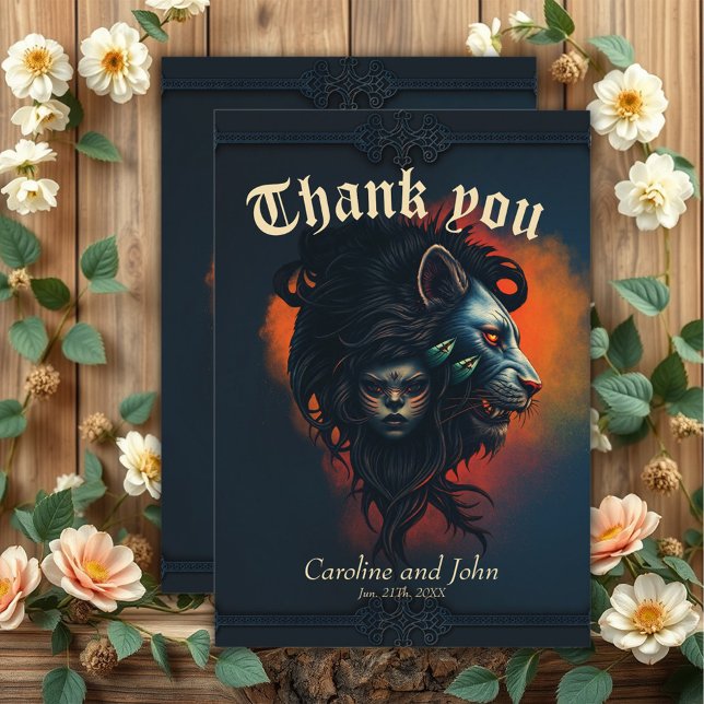 Die Symbiose aus Stärke und Gnade Dankeskarte (Von Creator hochgeladen)