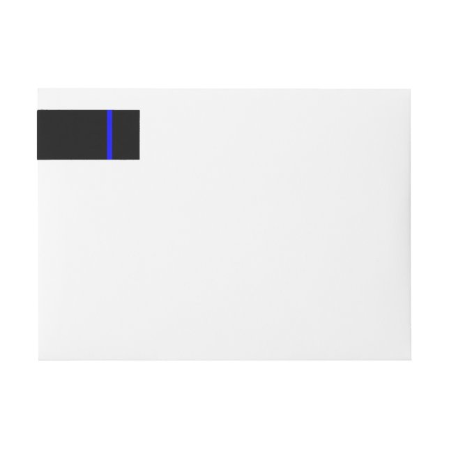 Die symbolische dünne blaue Linie auf schwarz (Vorderseite)