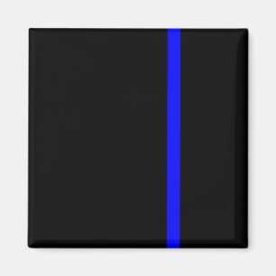 Die symbolische dünne blaue Linie vertikal Magnet