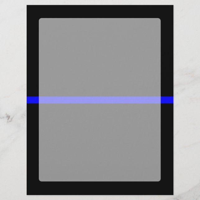 Die symbolische Thin Blue Line Grafik (Vorderseite)