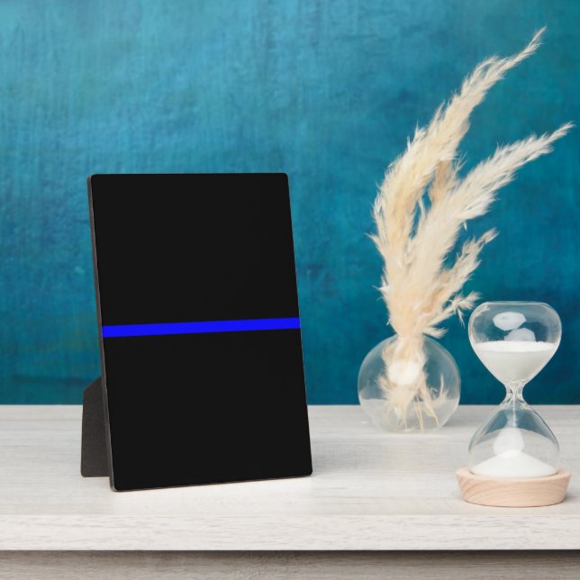 Die symbolische Thin Blue Line Grafik Fotoplatte (Seite)