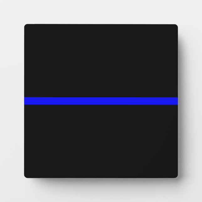Die symbolische Thin Blue Line Grafik Fotoplatte (Vorderseite)