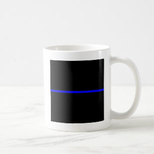 Die symbolische Thin Blue Line Grafik Tasse