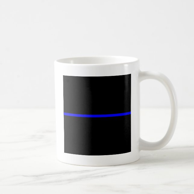 Die symbolische Thin Blue Line Grafik Tasse (Rechts)