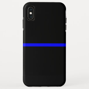 Die symbolische Thin Blue Line Horizontales Schwar Case-Mate iPhone Hülle