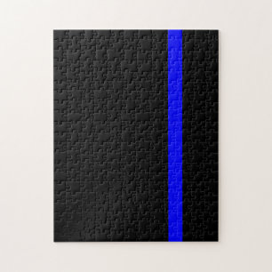Die symbolische Thin Blue Line vertikal Puzzle