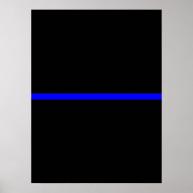 Die symbolträchtige, blauen Linien Poster (Vorne)