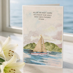 Die Sympathiekarte des Sailboat des Lebens Karte
