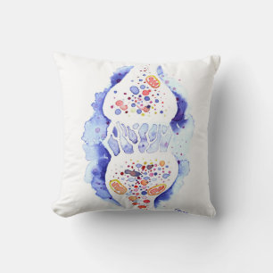 Die Synapse und das Nervenimpuls Poster Fleece bl Kissen