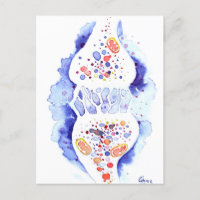 Die Synapse und die Nervenimpulse Leinwand drucken