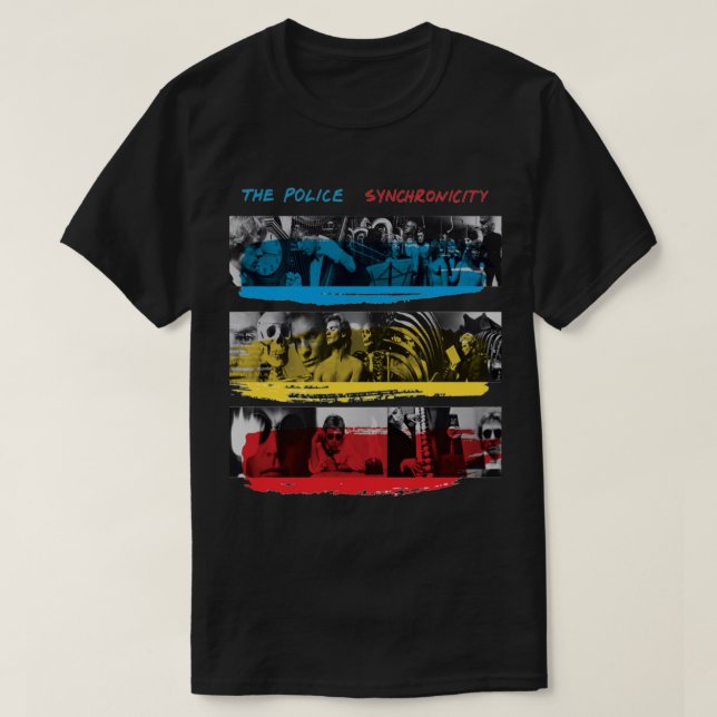Die Synchronität der Polizei T-Shirt (Design vorne)