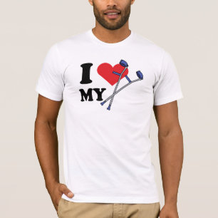 Die T der Krücke-Liebe-Männer T-Shirt