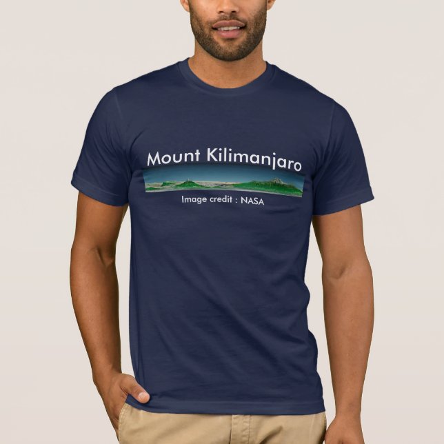 Die T der Männer/Mount Kilimanjaro T-Shirt (Vorderseite)