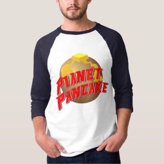 Die T der Planeten-Pfannkuchen-Männer T-Shirt