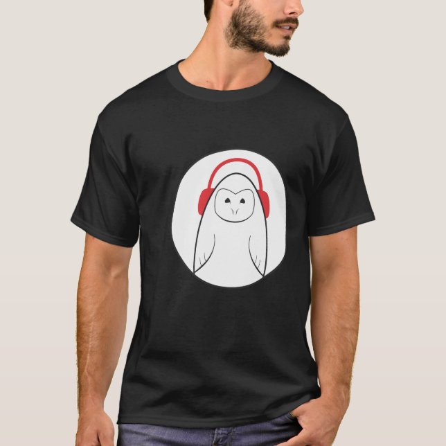 Die T der Schleiereule-Plattenen-Männer T-Shirt (Vorderseite)