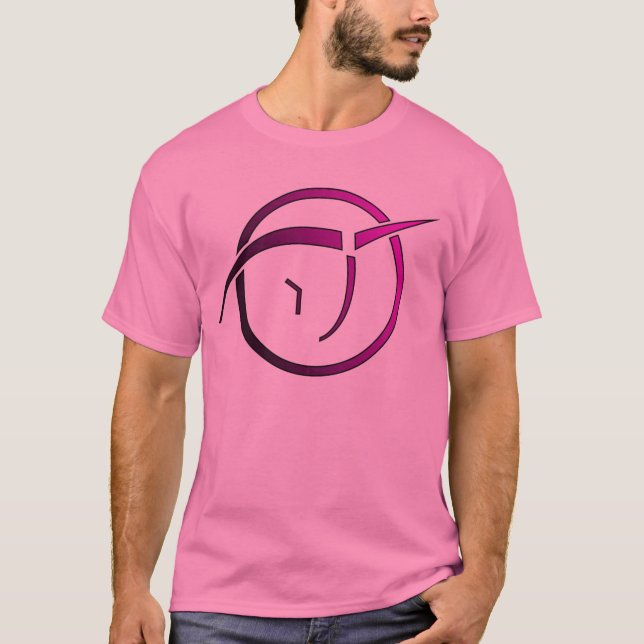Die T der unsichtbaren rosa Einhorn-Männer T-Shirt (Vorderseite)