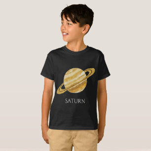 Die T des Saturn-Planeten-Aquarell-Kindes T-Shirt