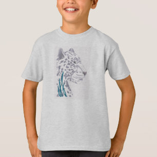 Die t des weißes Leopard-Kindes T-Shirt