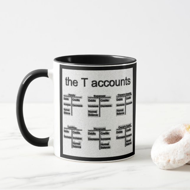 "Die t-Konten " Tasse (Mit Donut)