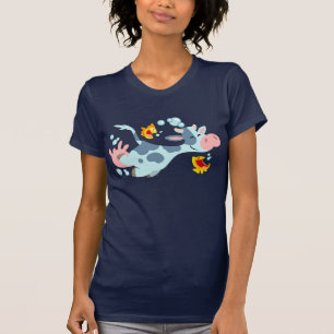 Die T - Shirt der Fische und Kühe im Meer