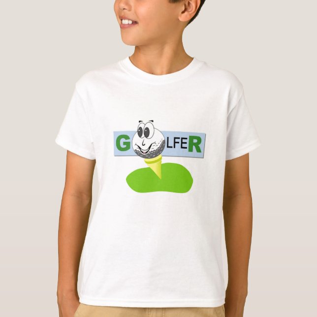 Die T - Shirts der Golfspieler-Entwurfs-Jungen (Vorderseite)