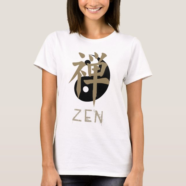 Die T-Shirts Zen yin Yang-Frauen (Vorderseite)