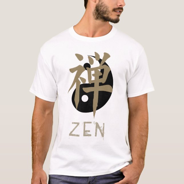 Die T-Shirts Zen yin Yang-Männer (Vorderseite)