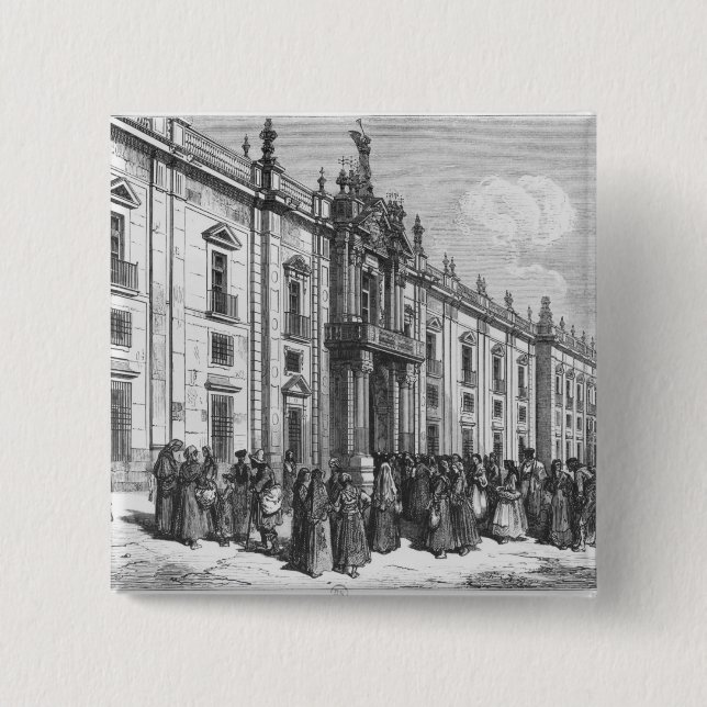 Die Tabakfabrik bei Sevilla Button (Vorderseite)