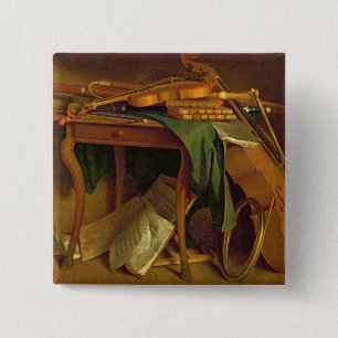 Die Tabelle des Musikers, c.1760 Button