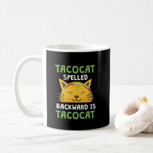 Die Taco-Katze, die rückwärts buchstabiert wird, Kaffeetasse